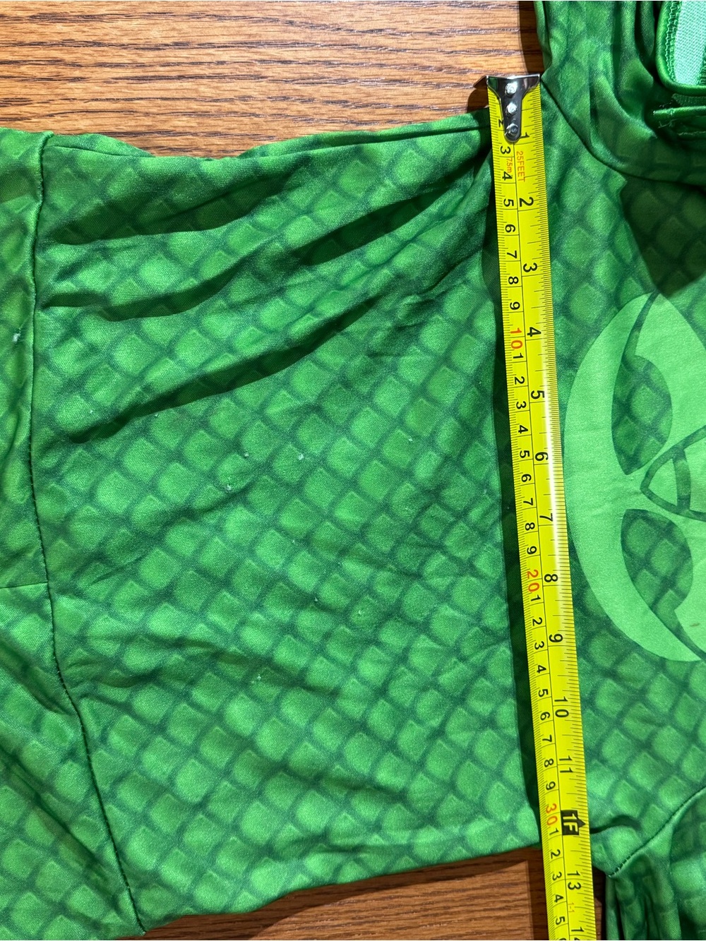 PJ Masks Gekko Costume Kids Size L 4-6 Green Jumpsuit Mask Tail Halloween - Picture 3 of 8